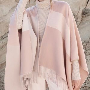 Woven Scarfigan with Fringe